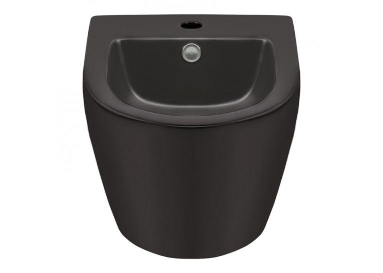 Биде подвесное Qtap Robin 49.5х37х32.5 Matt black QT1355046FMB