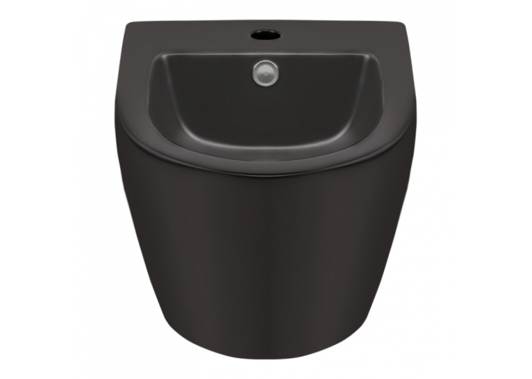  Біде підвісне Qtap Robin 49.5х37х32.5 Matt black QT1355046FMB
