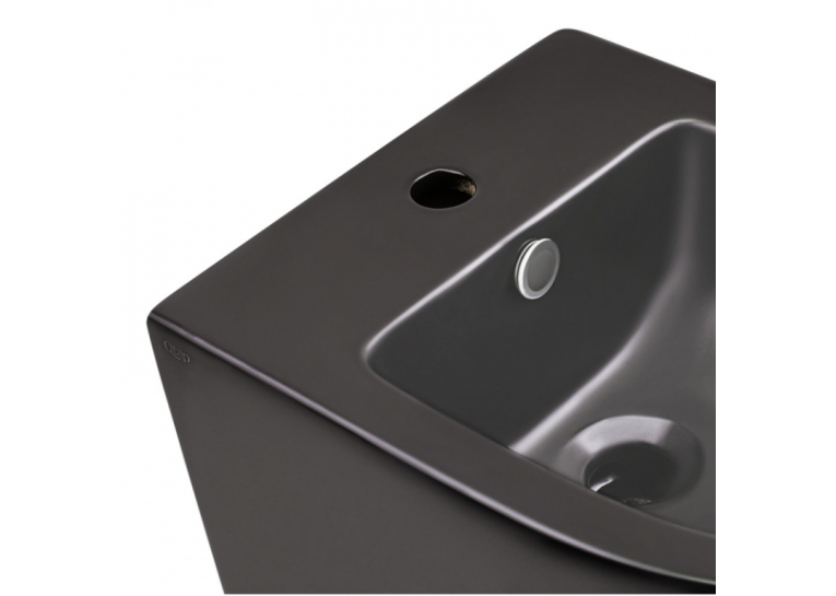 Биде подвесное Qtap Robin 49.5х37х32.5 Matt black QT1355046FMB