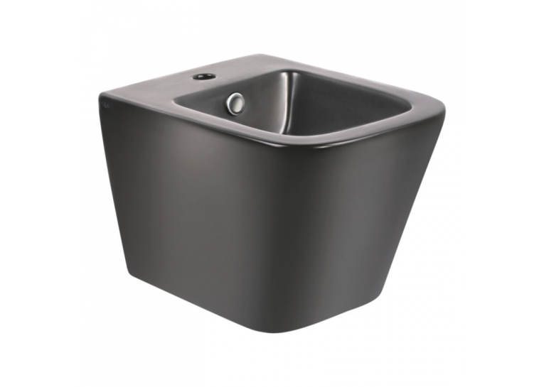  Біде підвісне Qtap Tern 48.5x3.45x33 Matt black QT1755052FMB