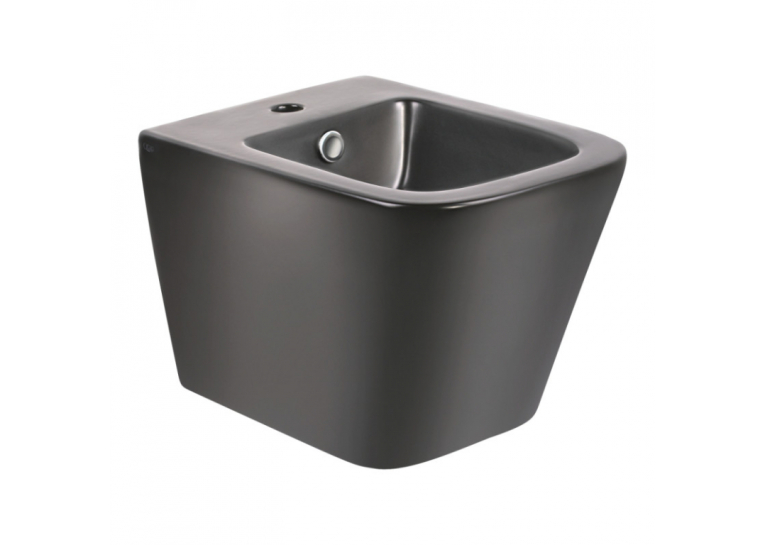 Биде подвесное Qtap Tern 48.5x3.45x33 Matt black QT1755052FMB