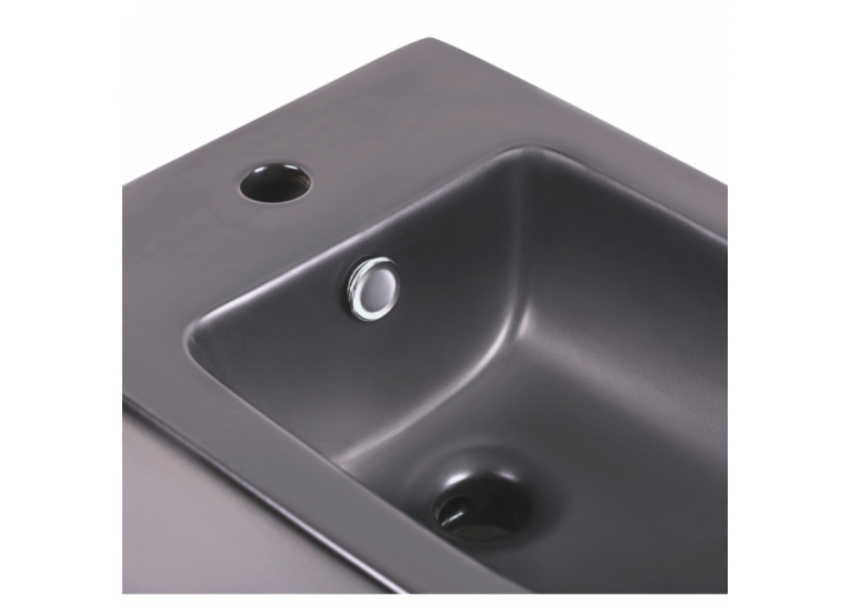  Біде підвісне Qtap Tern 48.5x3.45x33 Matt black QT1755052FMB