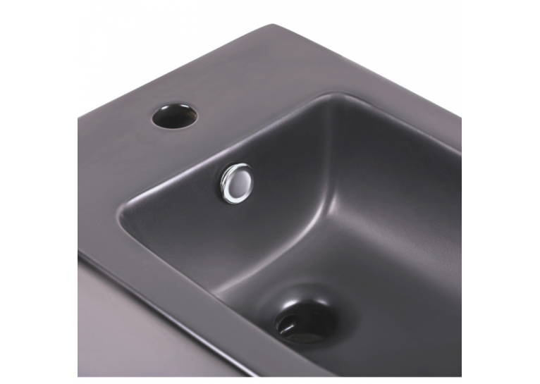 Биде подвесное Qtap Tern 48.5x3.45x33 Matt black QT1755052FMB
