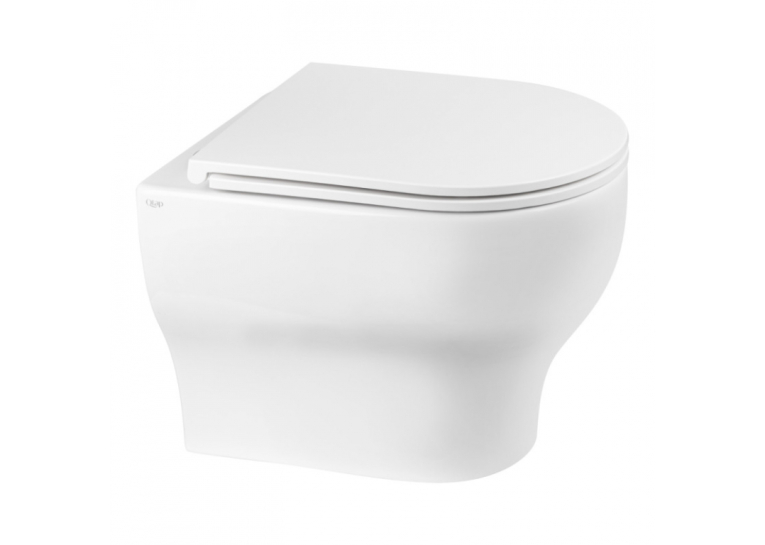 Унитаз подвесной Qtap Aries безободковый с сиденьем Soft-close QT0333063ERW