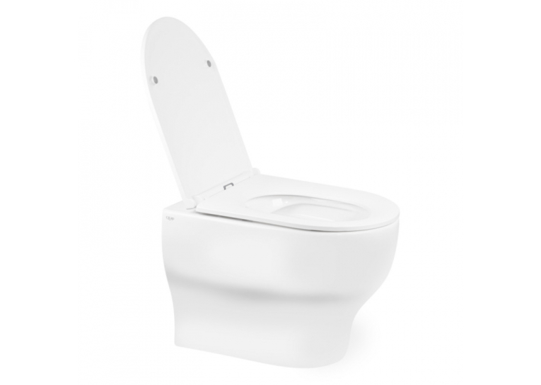 Унитаз подвесной Qtap Aries безободковый с сиденьем Soft-close QT0333063ERW