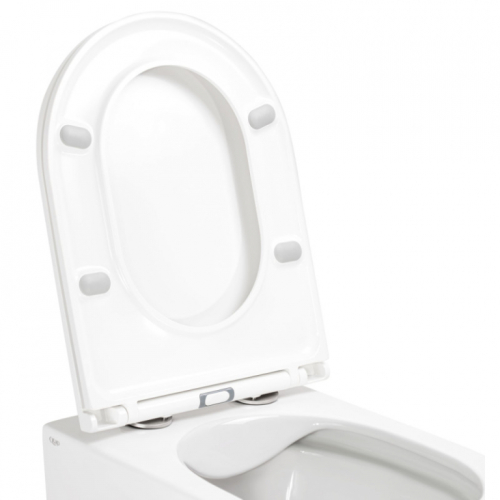 Унітаз підвісний Qtap Aries безободковий з сидінням Soft-close QT0333063ERW