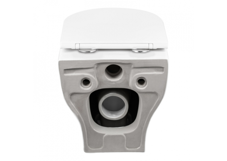 Унітаз підвісний Qtap Aries безободковий з сидінням Soft-close QT0333063ERW