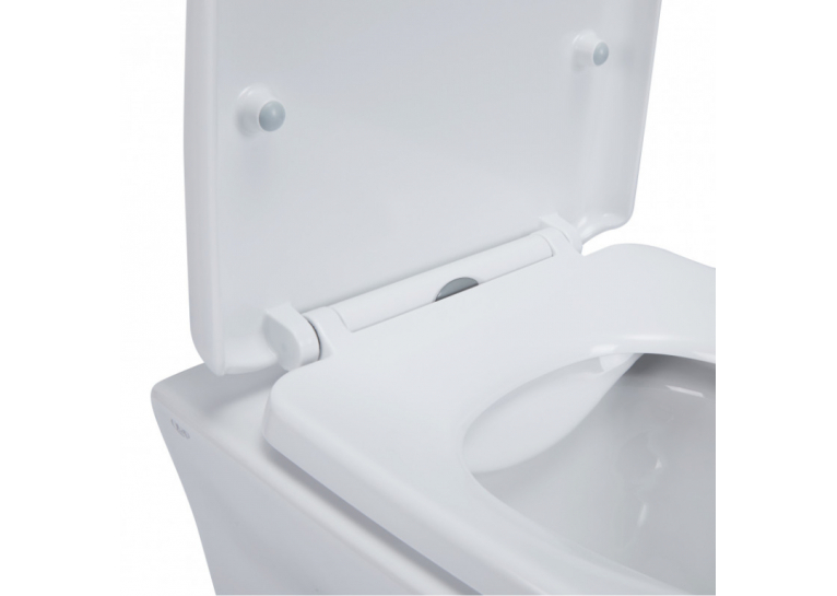 Унитаз подвесной Qtap Gemini безободковый с сиденьем Soft-close QT25332614EW