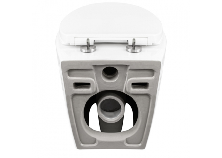 Унитаз подвесной Qtap Leo безободковый с сиденьем Soft-close QT11331002ERW