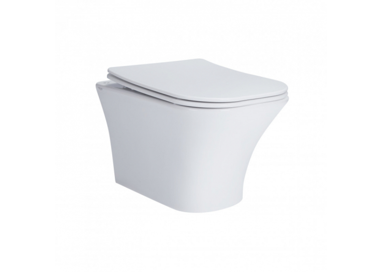 Унитаз подвесной Qtap Presto безободковый с сиденьем Soft-close QT24332615EW