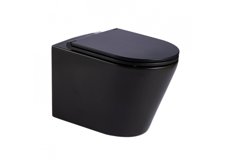  Унітаз підвісний Qtap Scorpio безободковий з сидінням Soft-close QT1433053ERMB