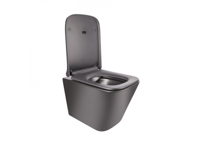 Унитаз подвесной Qtap Tern BLA 1052 безободковый с сидением дюропласт soft-close