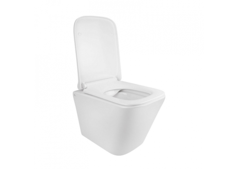 Унитаз подвесной Qtap Tern WHI 1052 безободковый с сидением дюропласт soft-close