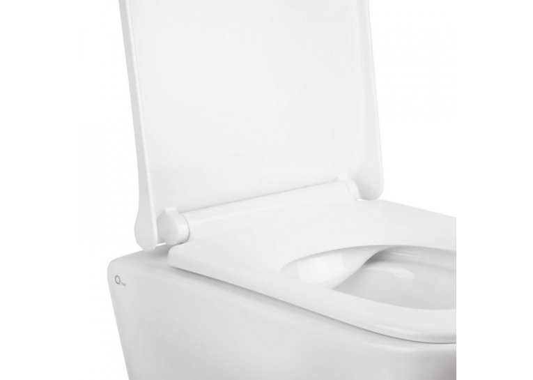 Унитаз подвесной Qtap Tern WHI 1052 безободковый с сидением дюропласт soft-close