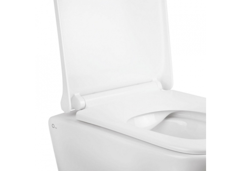  Унітаз підвісний Qtap Tern WHI 1052 безободковий із сидінням дюропласт soft-close