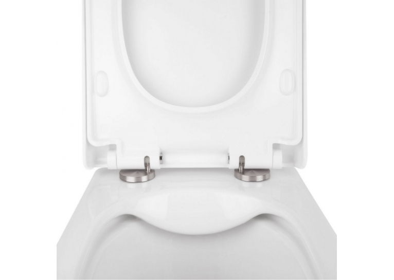 Унітаз підвісний Qtap Tern WHI 1052 безободковий із сидінням дюропласт soft-close