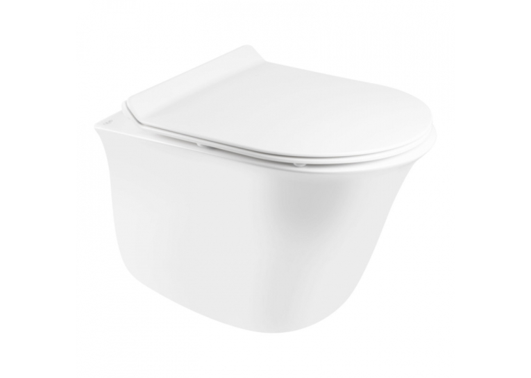 Унитаз подвесной Qtap Virgo безободковый с сиденьем Soft-close QT1833051ERW