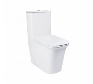 Унітаз-компакт Qtap Nando безободковий з сидінням Soft-close QT12221222AW