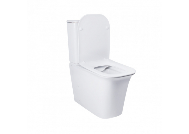  Унітаз-компакт Qtap Nando безободковий з сидінням Soft-close QT12221222AW