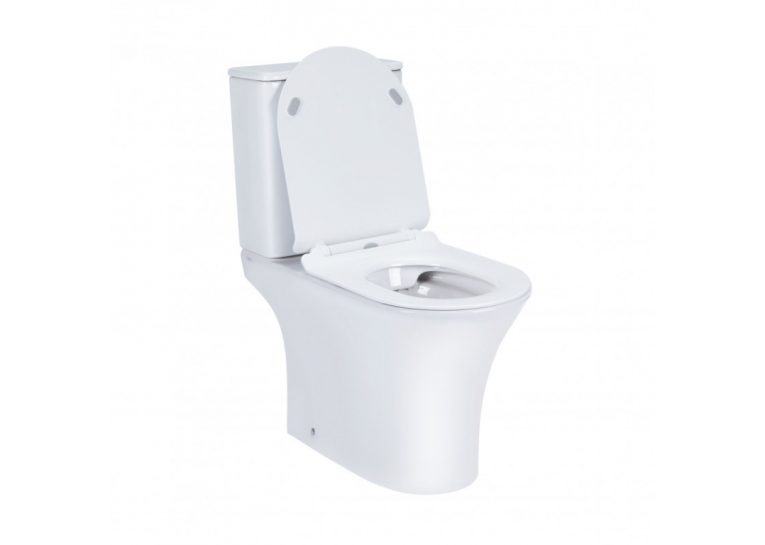  Унітаз-компакт Qtap Presto безободковий з сидінням Soft-close QT24221217AW