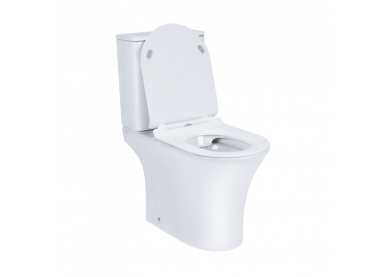  Унітаз-компакт Qtap Presto безободковий з сидінням Soft-close QT24221217AW