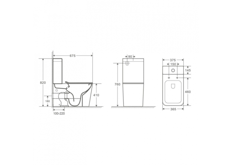  Унітаз-компакт Qtap Tern безободковий з сидінням Soft-close QT17222093ARW