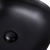  Раковина Qtap Kolibri 41x41x15 Matt black з донним клапаном QT10112144MBMB