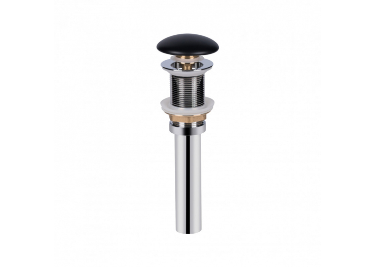 Раковина Qtap Scorpio 45x39x12 Matt black с донным клапаном QT14112242MBMB