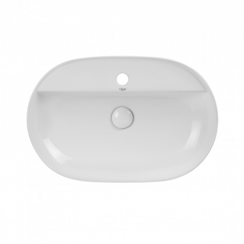 Раковина Qtap Scorpio 61x40x12 White с донным клапаном QT14112203W