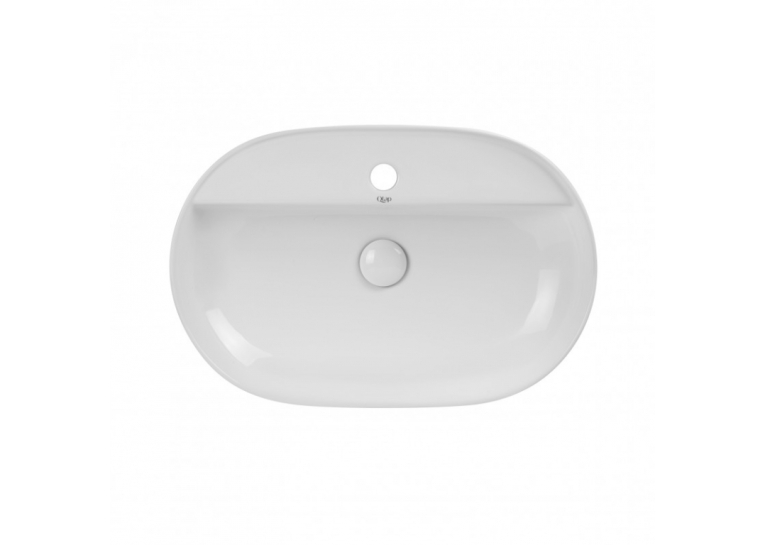 Раковина Qtap Scorpio 61x40x12 White с донным клапаном QT14112203W