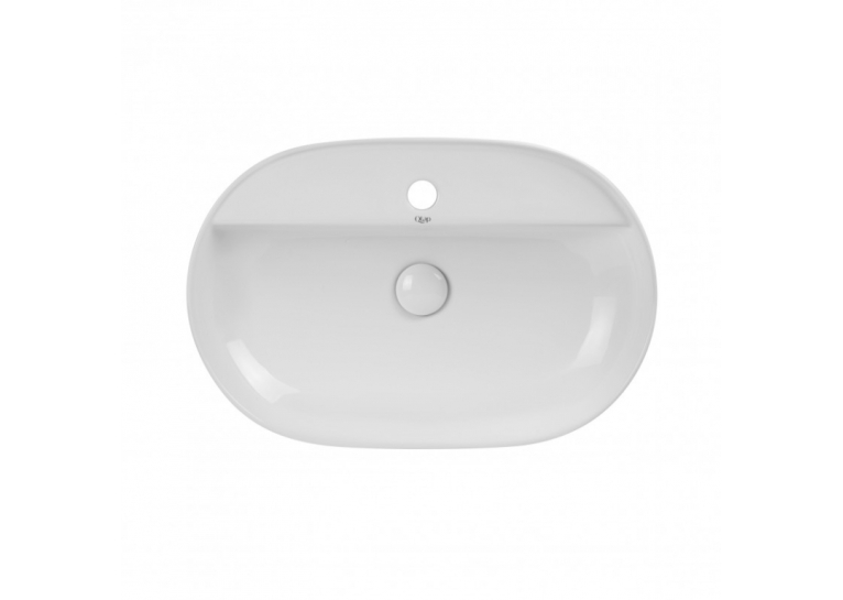 Раковина Qtap Scorpio 61x40x12 White с донным клапаном QT14112203W