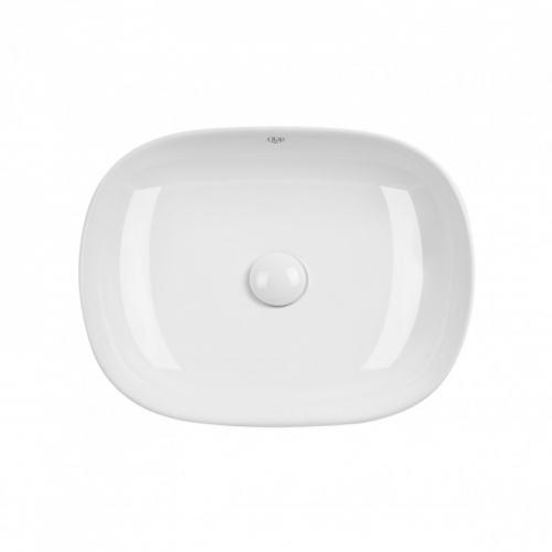 Раковина-чаша Qtap Aquarius 46,5x37,5x11,5 White с донным клапаном QT21112185W