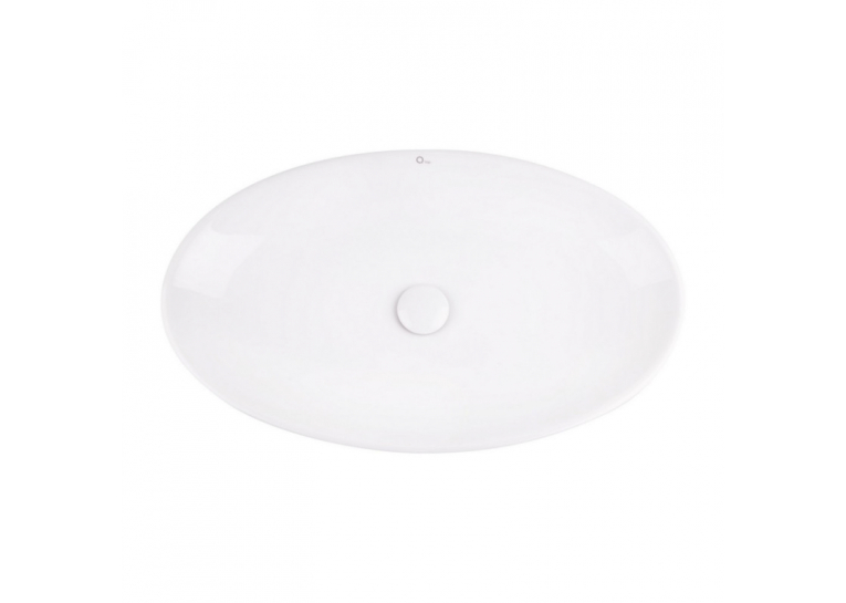Раковина-чаша Qtap Dove 68x42x12 White с донным клапаном QT0611K160W