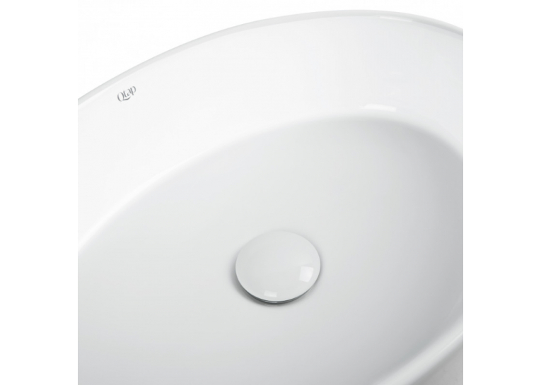 Раковина-чаша Qtap Kolibri 50x36x14 White с донным клапаном QT10113054W