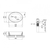 Раковина-чаша Qtap Kolibri 50x36x14 White с донным клапаном QT10113054W