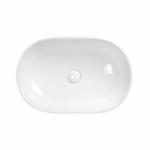 Раковина-чаша Qtap Leo 58,5x38x18 White с донным клапаном QT1111A028W