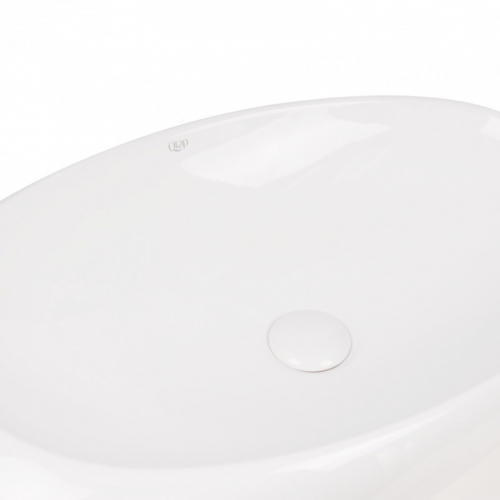 Раковина-чаша Qtap Leo 69x43,5x18 White с донным клапаном QT11111094W