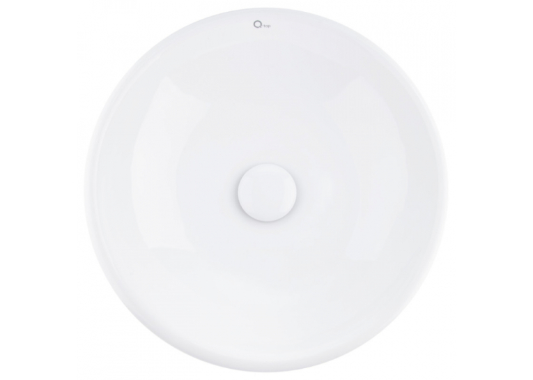 Раковина-чаша Qtap Owl 40x40x15,5 White с донным клапаном QT1911K53W