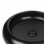  Раковина-чаша Qtap Robin 46x46x10 Matt black з донним клапаном QT13113062MB