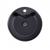  Раковина-чаша Qtap Scorpio 40x40x14 Matt black з донним клапаном QT14113018BMBMB