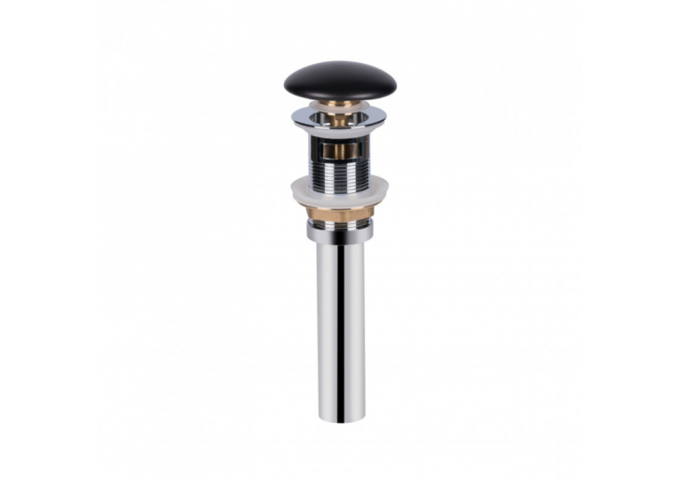  Раковина-чаша Qtap Scorpio 40x40x14 Matt black з донним клапаном QT14113018BMBMB