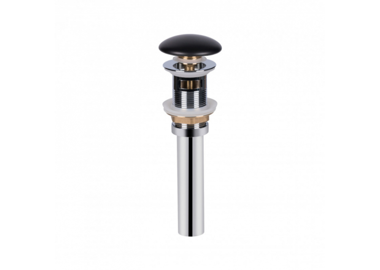  Раковина-чаша Qtap Scorpio 40x40x14 Matt black з донним клапаном QT14113018BMBMB