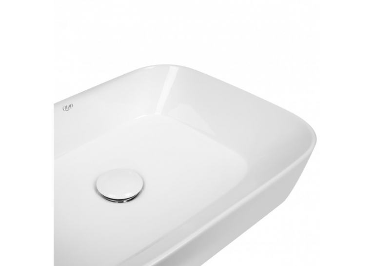 Раковина-чаша Qtap Scorpio 45x39x12 White с донным клапаном QT14112242W