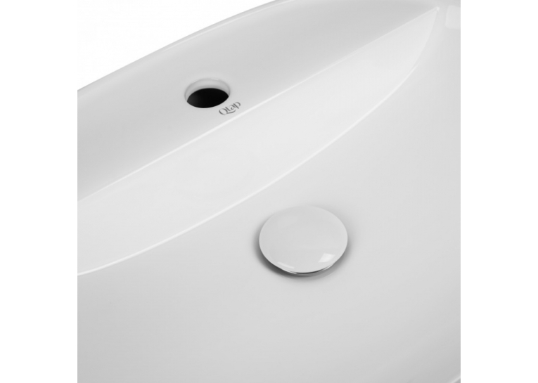  Раковина-чаша Qtap Scorpio 50,5x38,5x12 White з донним клапаном QT14112202W