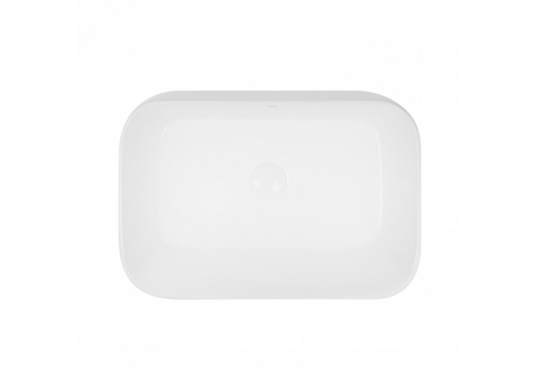 Раковина-чаша Qtap Scorpio 55x39x12 White с донным клапаном QT14112243W