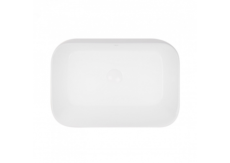 Раковина-чаша Qtap Scorpio 55x39x12 White с донным клапаном QT14112243W