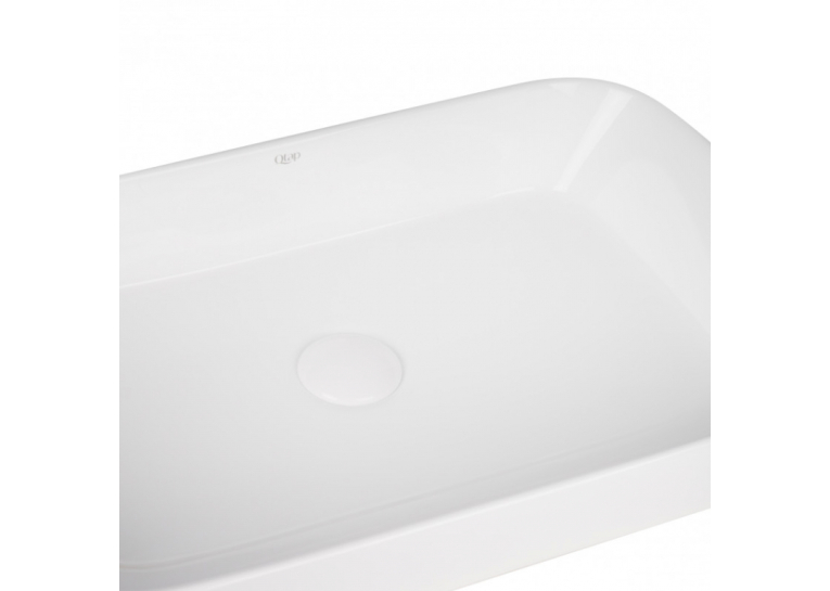 Раковина-чаша Qtap Scorpio 55x39x12 White с донным клапаном QT14112243W