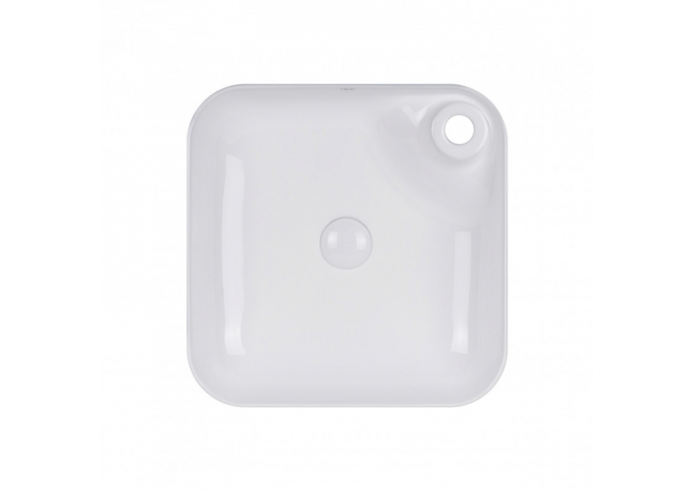 Раковина-чаша Qtap Stork 43x43x12 White с донным клапаном QT15112194W