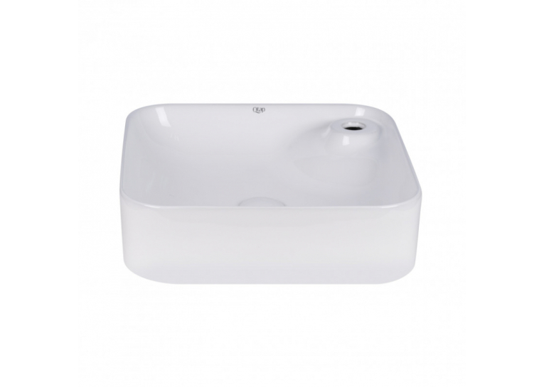 Раковина-чаша Qtap Stork 43x43x12 White с донным клапаном QT15112194W