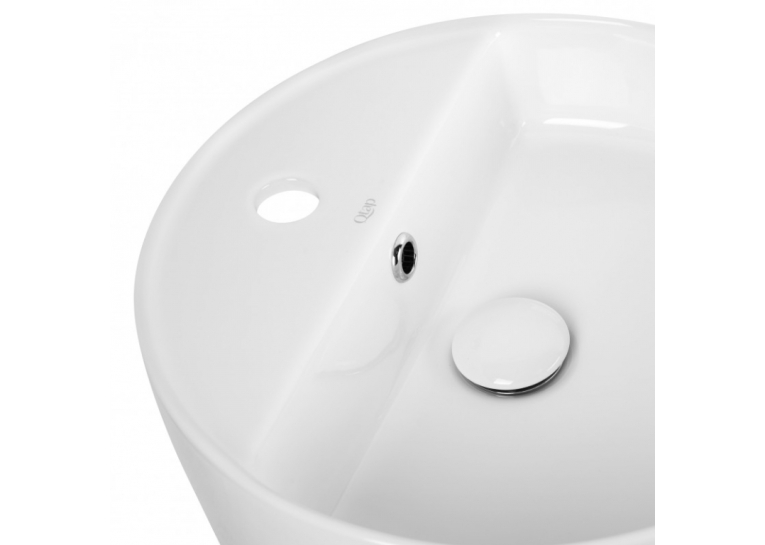 Раковина-чаша Qtap Swan 42x42x14,5 White с донным клапаном QT1611A051TW